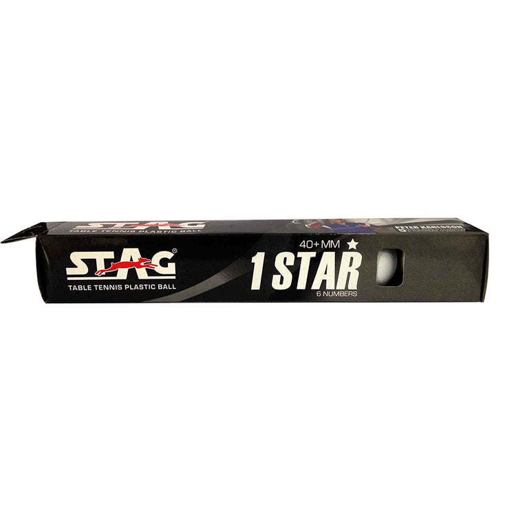 STAG GLOBAL 1 Star Plastic Table Tennis Ball White Available Pack Of 12 ,30, 72, 90