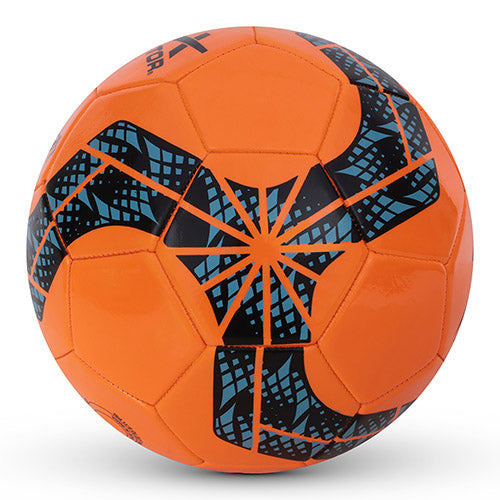 Vector X FIGHTER 32 Panel PVC Machine Stitched Indoor/Outdoor Practice, Training Match Soccer Football + Free Air Needle with Butyl Bladder Ball, Size 5, Suitable for Men, Youth Adults 15+ Years Boys