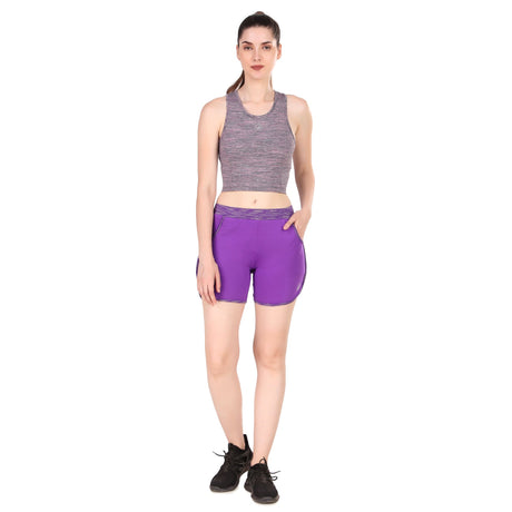 Gym & Running Shorts For Women (Purple)