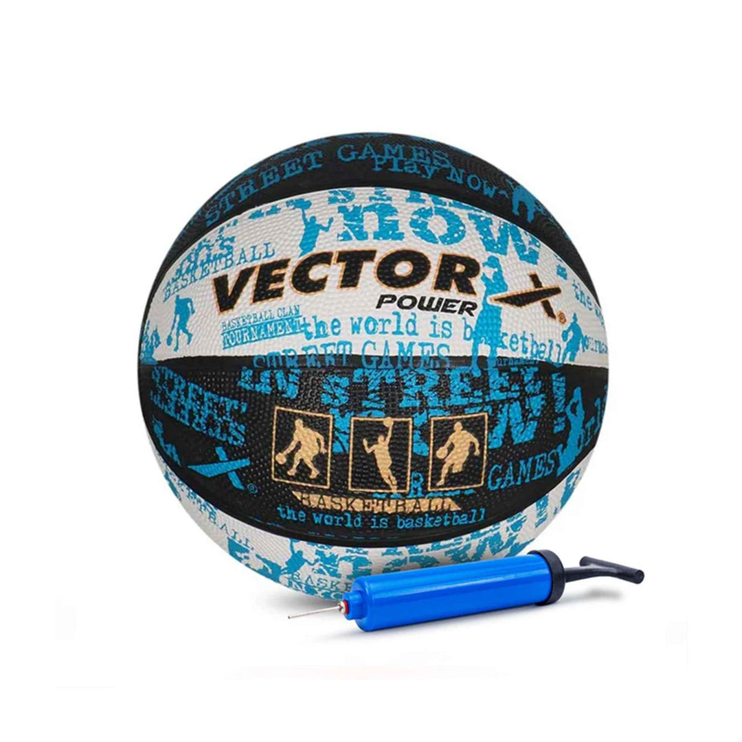 VECTOR X POWER Basketball With Pump and Free Air Needle - Size-7