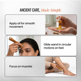 Kansa Wand Massager for face,Body & Foot