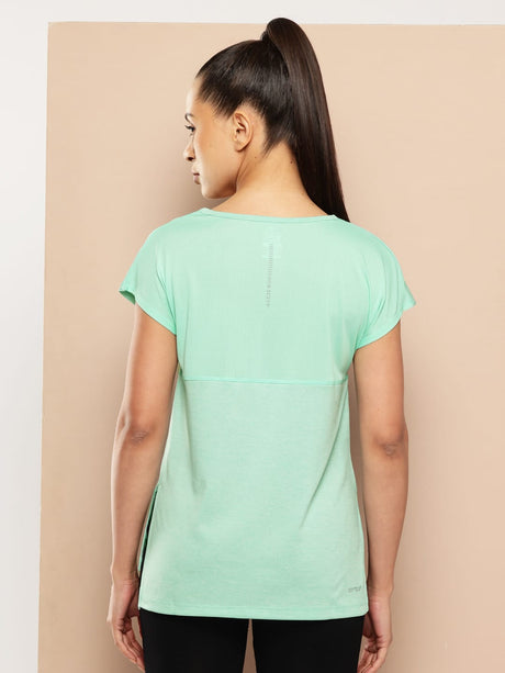 Alcis Women's Yoga Tee with Back Mesh Panel