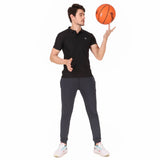 HC Quick Dry Polo Collar Tshirt For Men (Black)