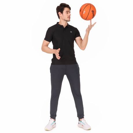 HC Quick Dry Polo Collar Tshirt For Men (Black)