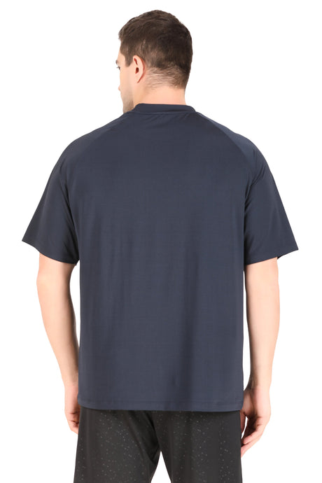 Men's Oversize Sportswear Tshirt (Navy Blue)