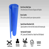 Synco Yoga Mat with Carrying Strap (Color: Blue)