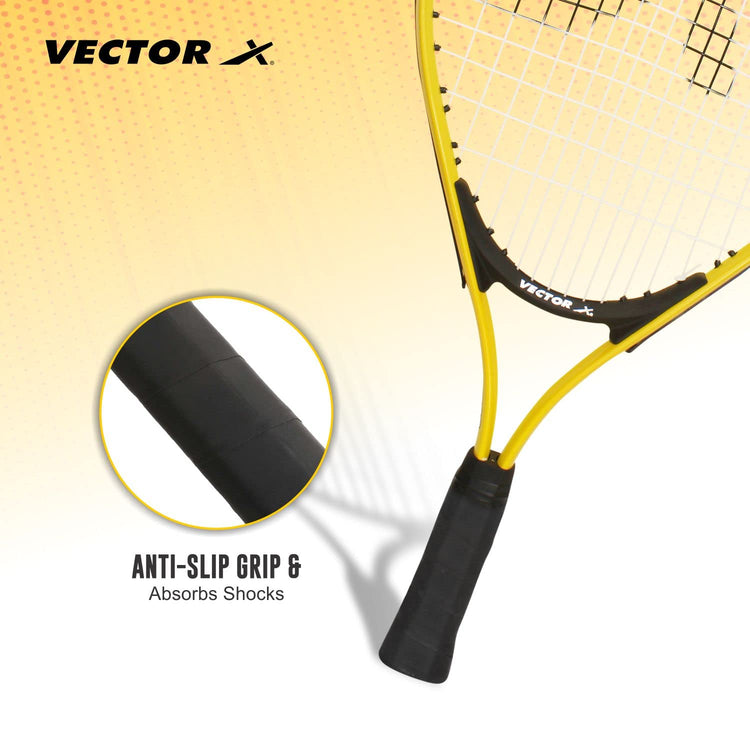 Vector X VXT-520(21",23",25"26",27") Adult Recreational Strung Tennis Rackets, Super Lightweight Oval Shape Tennis Racquet for Student,Training,Tennis and Beginners, Outdoor Games