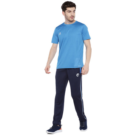 Royal Track Pant 07 Navy with Blue Piping | Omtex