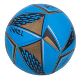 Vector X THRILL 16 Panel EMBOSSED TPU + SR Bladder Machine Stitched Ball|Ideal For Ground, Grass, & Artificial Turf Surface|Match|Training|Practice Soccer Football For Men, Adult, Boys above 15+ Age Size 5 