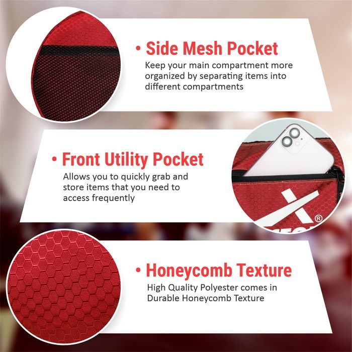 Vector X Attacker Polyester Gym Bag|Shoulder Bag|Sports Bag|Sports & Travel Bag|Duffle Bags for Men & Women|Exercise and Fitness|Black | Capacity - 20 Liter