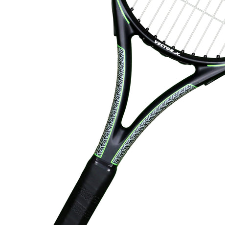 Vector X Hurricane Racket High Performance Full Cover Composite Tennis Racquet for Sports Green Strung Tennis Racquet Adults