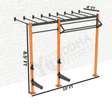 Wall Mounted CrossFit Rig - 10 Ft with Monkey Bar