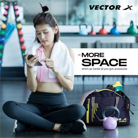 Vector X Stealth Kit Bag for Men and Women Use for Multipurpose Travel, Gym,Fitness, Hanging Organiser