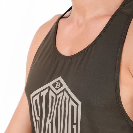 Gym Stringer For Men (Military Green)