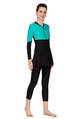 VIVA SWIMMING OWSD-333 Female 3/4 Swim Dress I Womens Swimming Costume I Swimwear for Women I One-Piece Swimsuits I Swimsuit for Women