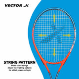 Vector X Barricade One Piece Composite  Full Cover Tennis Racquet
