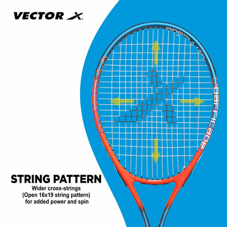 Vector X Barricade One Piece Composite  Full Cover Tennis Racquet