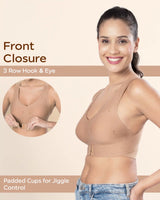 Tweens Invisi-Fit Cotton Bonded Seamless Padded Sports Bra for Girls - Invisible Support & Comfort