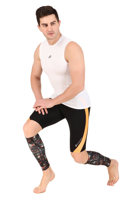Polyester Compression Calf Sleeves (Splash)