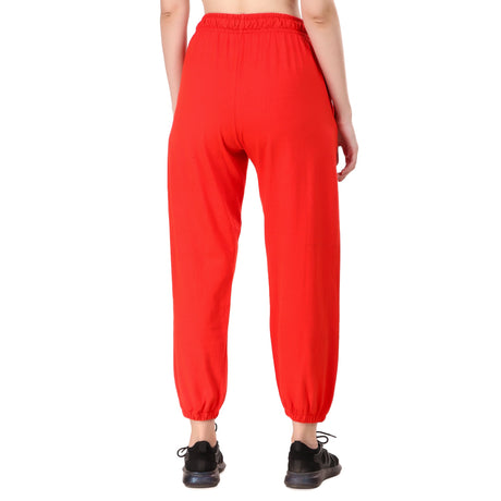 Women's Cotton Jogger (Red)