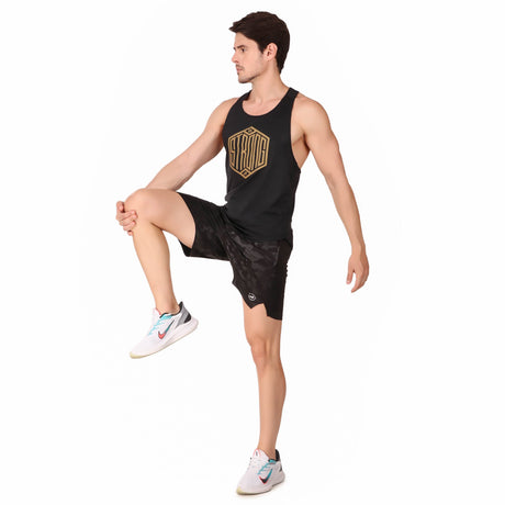Gym Stringer For Men (Black)