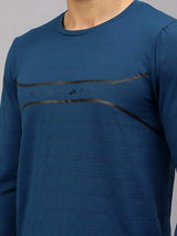 Vector X Mens Full Sleeve Round Neck Jersey/ t-shirt For Fitness Training (Silver, XXL)