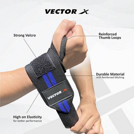 Vector X All in One Multipurpose Gym Bag Kit-Attacker 17 L Gym Sports Duffel Bag + Wrist Strap for Gym & Fitness Wrist Support + Nitro 700 ml Protein Shaker Bottle for Men & Women