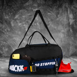 Arnold Blue Black 40L |Gym Fitness Sports Workout Training Sports Travel Duffle Bag with Separate Shoe Pocket | Wet Dry Pocket | Multipurpose |Unisex | Lightweight | Kitbag |for Men Women