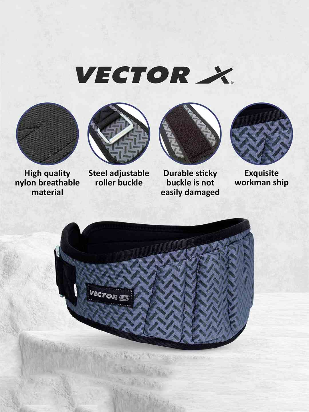 Vector X GB-30 Weight Lifting Gym Excercise belt