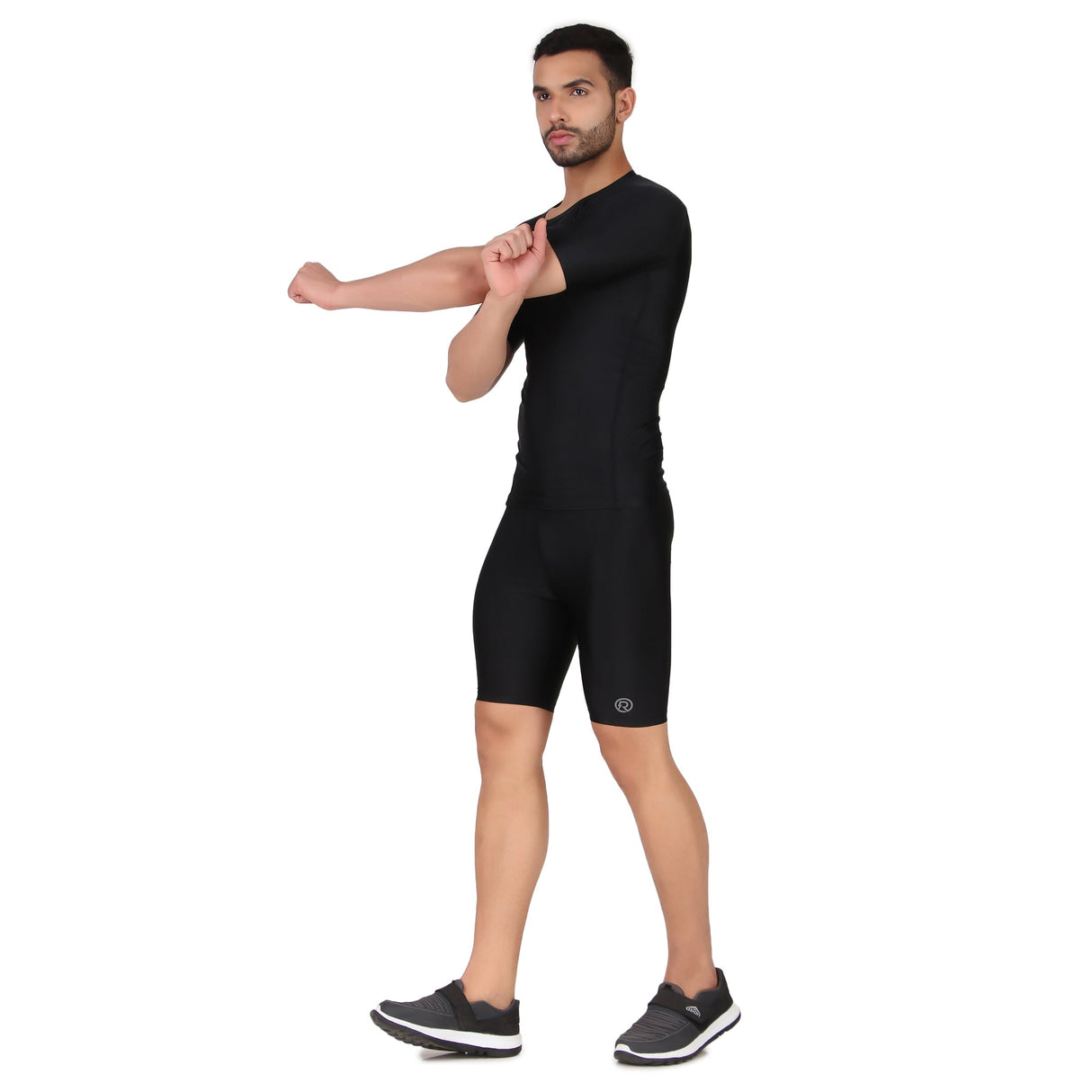 Recharge Polyester Compression Shorts (Black)