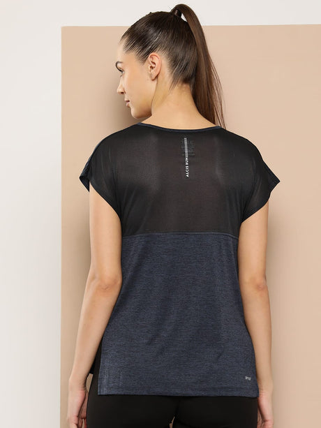 Women's Navy Track-Fit Tee
