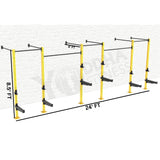 Wall Mounted CrossFit Rig - 24 Ft