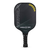 Vector X Omega Pickle Ball Bat Racket Set PP Honeycomb Core Paddle with Premium Grip Low Edge Guard, Durable, Lightweight (1 Racket+ 2 Pickle Ball+Carry Bag)