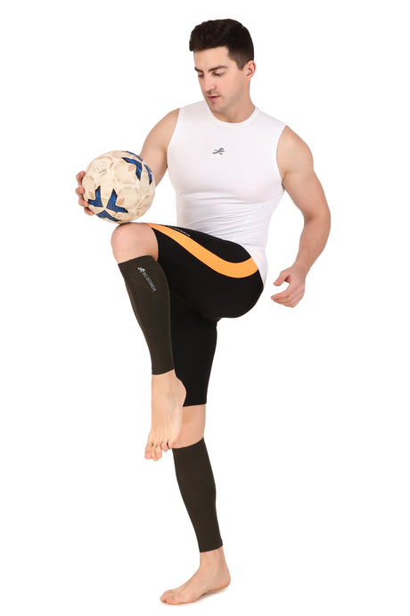 Nylon Compression Calf Sleeves (Military Green)