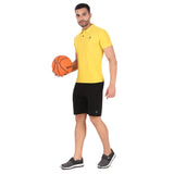 HC Quick Dry Polo Collar Tshirt For Men (Yellow)