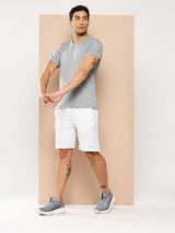 Alcis Men White Waffle Shorts