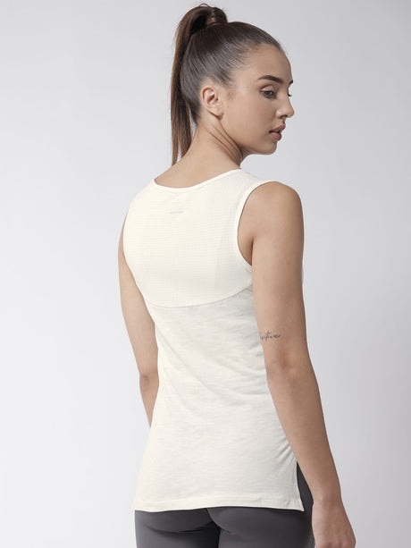 Alcis Women Off-White Solid Top | Alcis