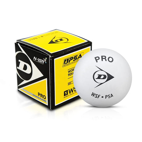 Dunlop D1Sb700118 White Pro Single Dot Squash Ball