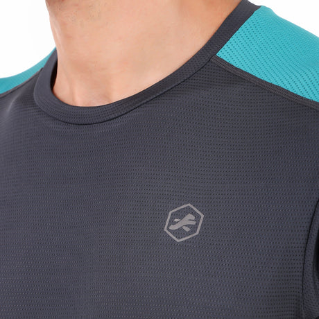 Performance Vent Tshirt For Men (Grey/Royal)