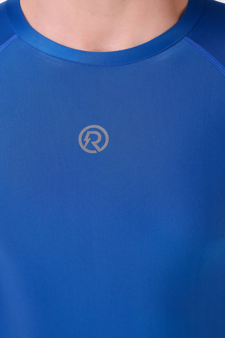Men's Polyester Compression Tshirt Full Sleeve (Royal Blue)