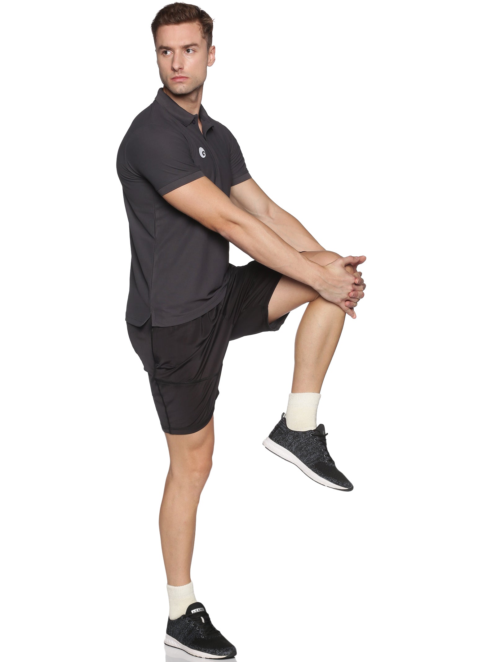 Kings Polo T Shirts Carbon Grey