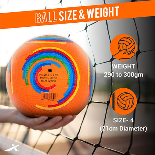 Vector X Glider Volleyball/Rubberized Moulded/Suitable for Indoor/Outdoor/for Men/Women/Kids Rubber Material/Training /Match Ball Needle -Size - 4 (Volleyball)