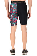 Men's Polyester Pocket Compression Shorts (1L Picasso)