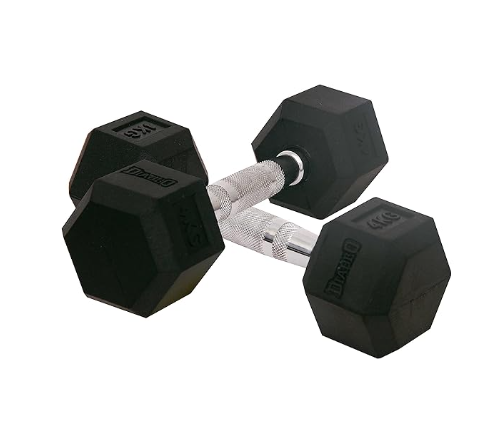 Diablo Hex 橡胶包胶六角哑铃 | Kibi Sports