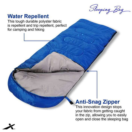 Vector X Tracking Camping Conical Sleeping Bag 180x75cms Indoor Outdoor Lightweight Sleep Bag for Travelling Hiking Bag