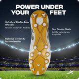 Vector X Dynamite 2.0 Unisex Lightweight Synthetic Upper Football Shoes with Durable TPU Sole|Men’s Sports & Outdoor Training Athletic Footwear for Practice & Play