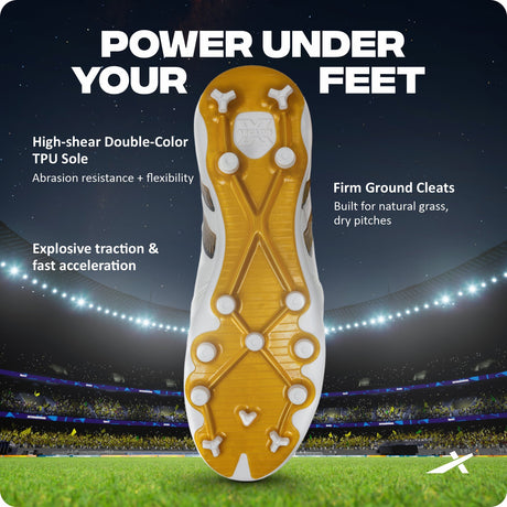Vector X Dynamite 2.0 Unisex Lightweight Synthetic Upper Football Shoes with Durable TPU Sole|Men’s Sports & Outdoor Training Athletic Footwear for Practice & Play