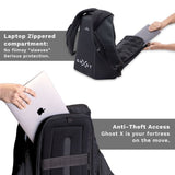 Ghost X Carbon Fiber Anti Theft Office Laptop Backpack for Men – Hard Shell, 25L Professional Work Bag