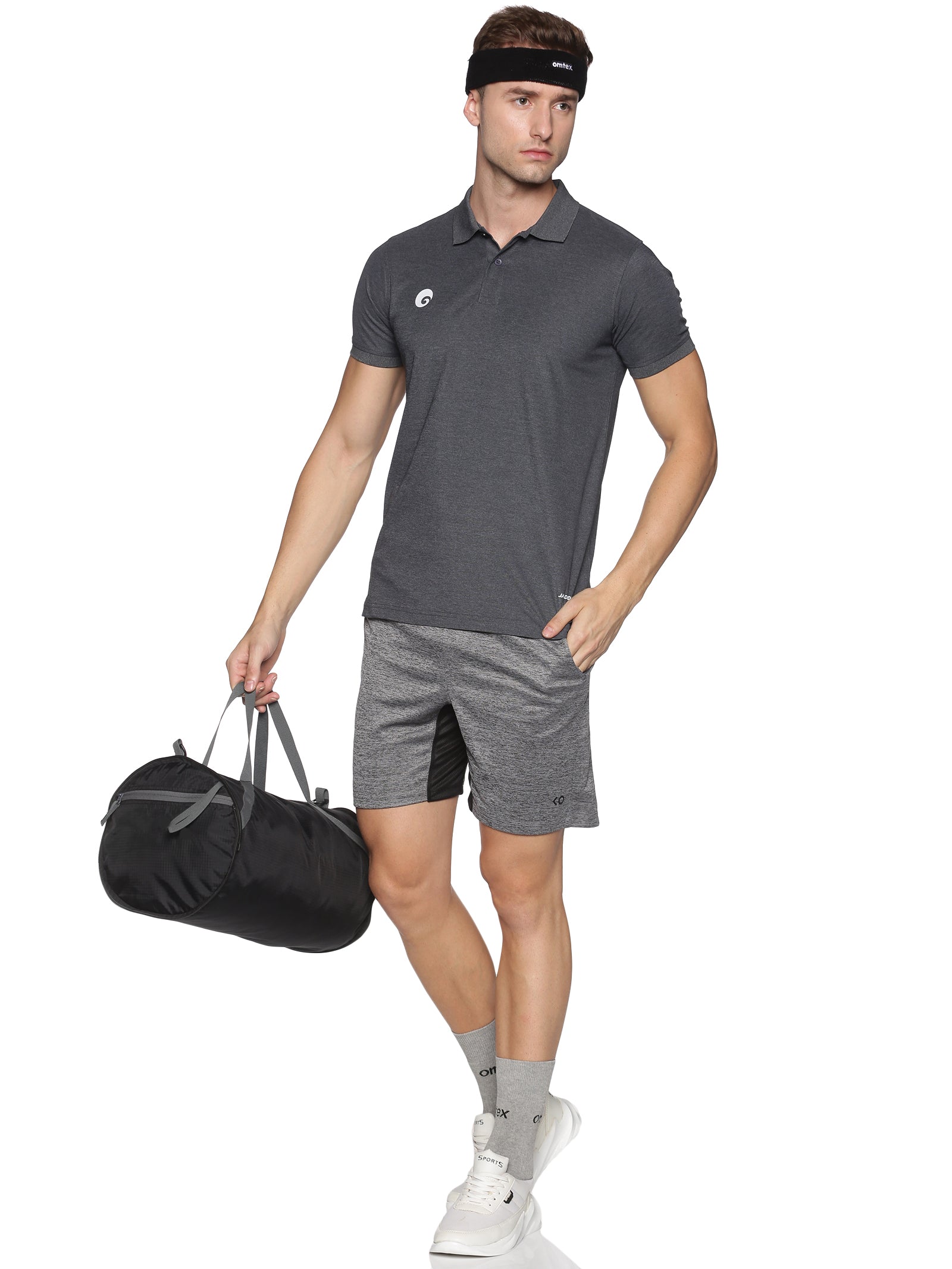 Kings Polo T-shirt Charcoal Grey