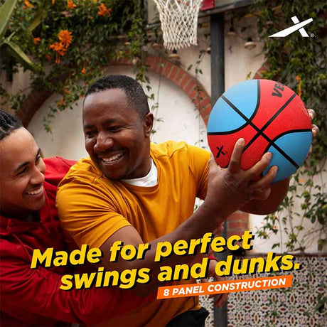 Vector X 8 Panel Speed Rubber Moulded Indoor/Outdoor Basketball with Butyl Bladder (Suitable for Practice/Match/Training) + Free Air Needle